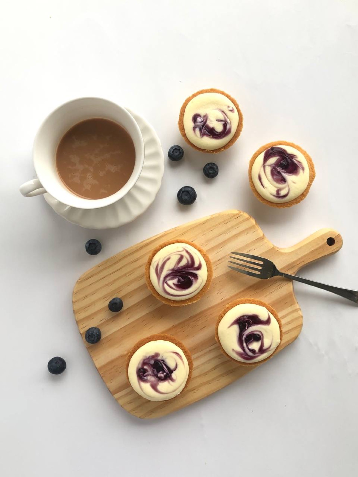 Blueberry Cheese Tart — freshly baked tart by Yan's Cakes Singapore