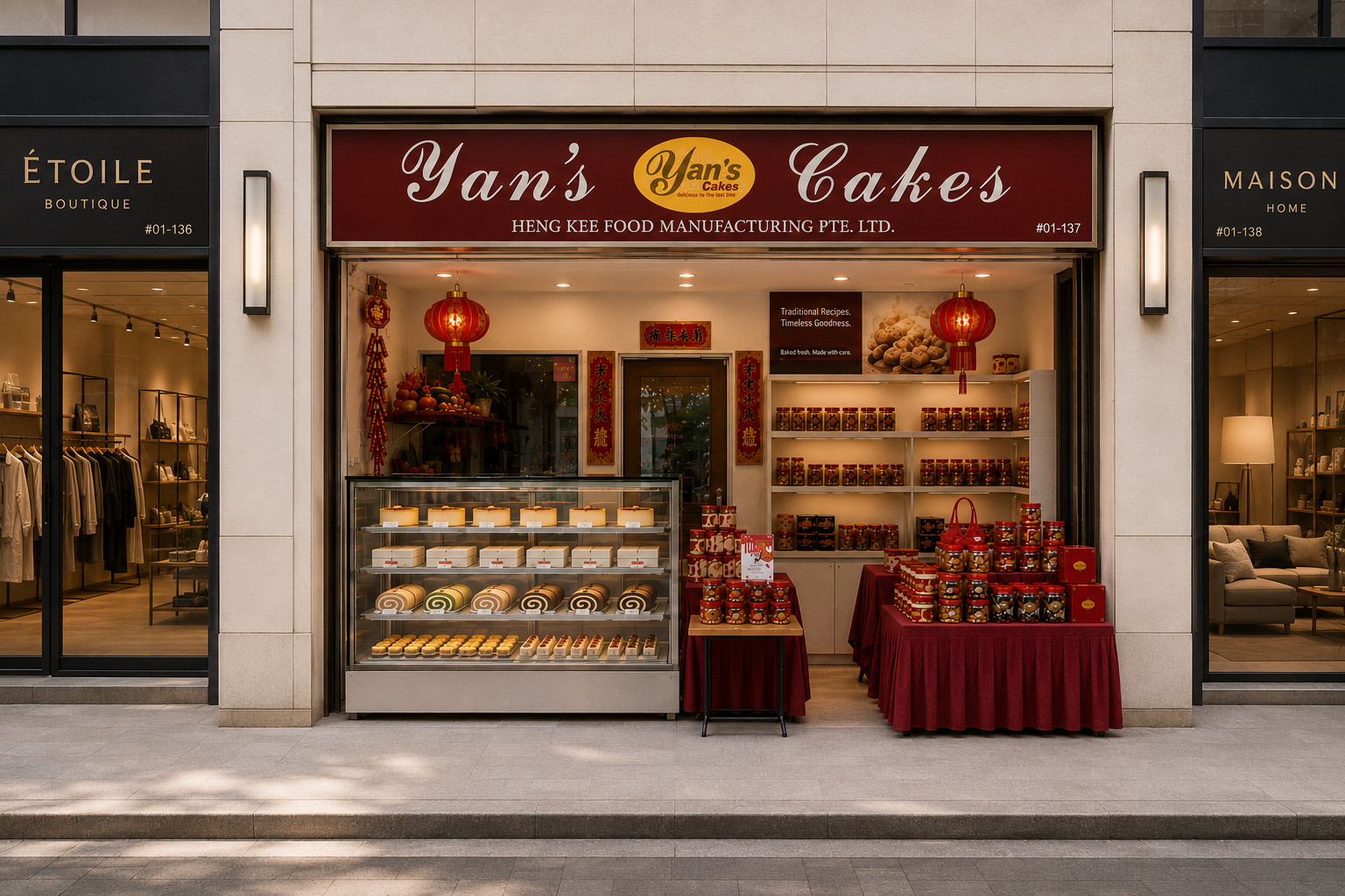 Yan's Cakes storefront