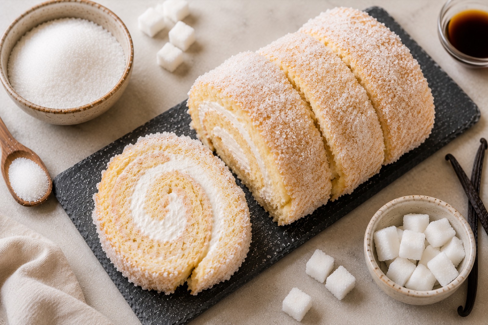 Signature Sugar Swiss Roll — Swiss roll by Yan's Cakes Singapore